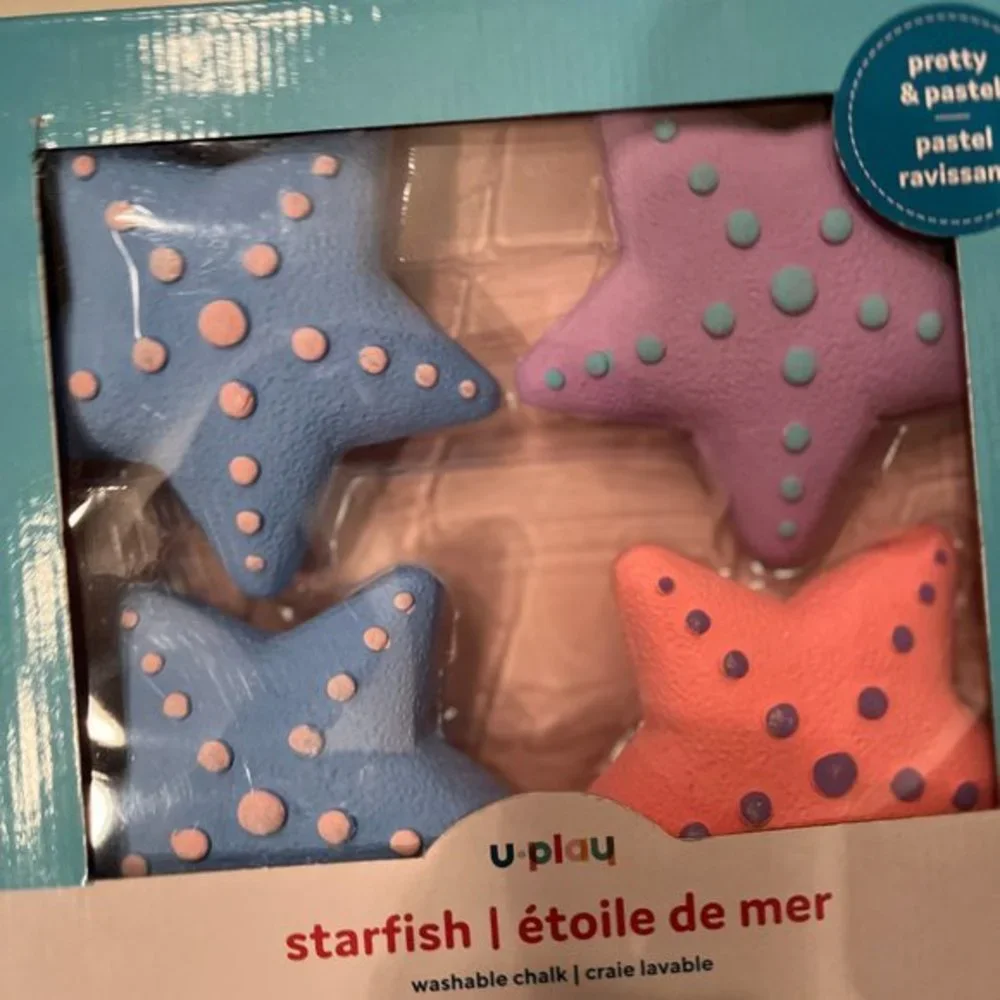 Chalk / Washable‎ Chalk /Starfish Themed (new)